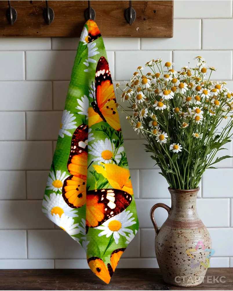 Бабочки (Полотно вафельное 50 см) арт. ПВ50-112-1-0989.027 - рис. 5