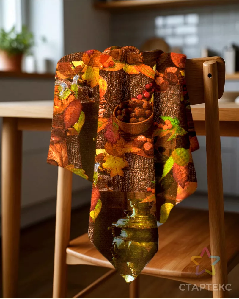 Осень (Полотно вафельное 50 см) арт. ПВ50-244-1-0989.122 - рис. 6