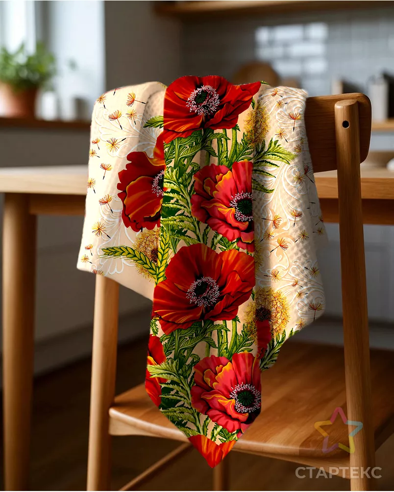 Полотно вафельное 50 см арт. ПВ50-78-1-0989.005 - рис. 6