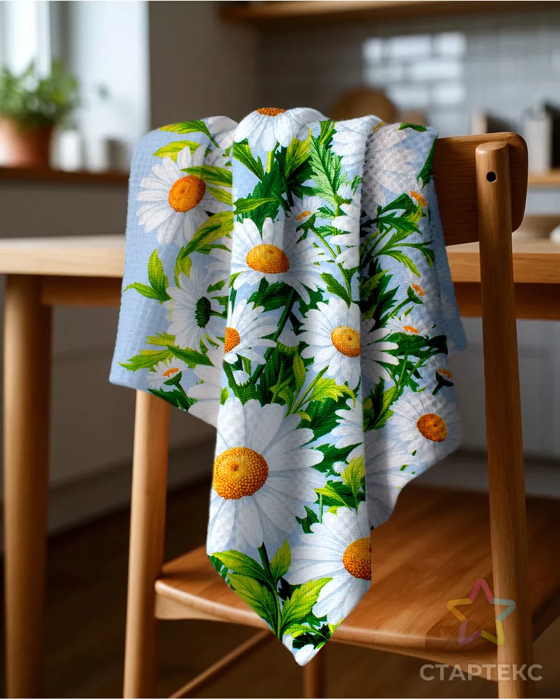 Ромашки (полотно вафельное 50 см) арт. ПВ50-505-1-0989.172 - рис. 8