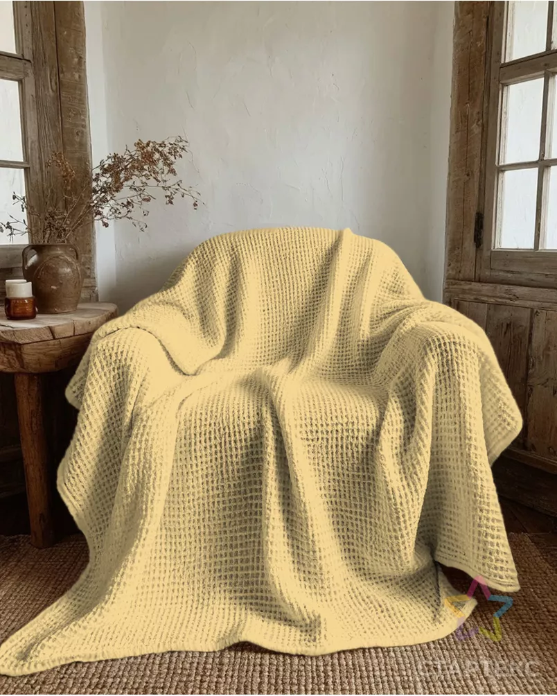 Полотно вафельное 150 см арт. ПВГ-1-28-0977.029 - рис. 4