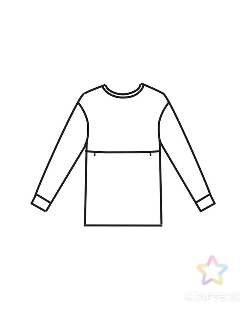 Выкройка: блуза Т-1941 арт. ВКК-2318-12-ВП0107 1