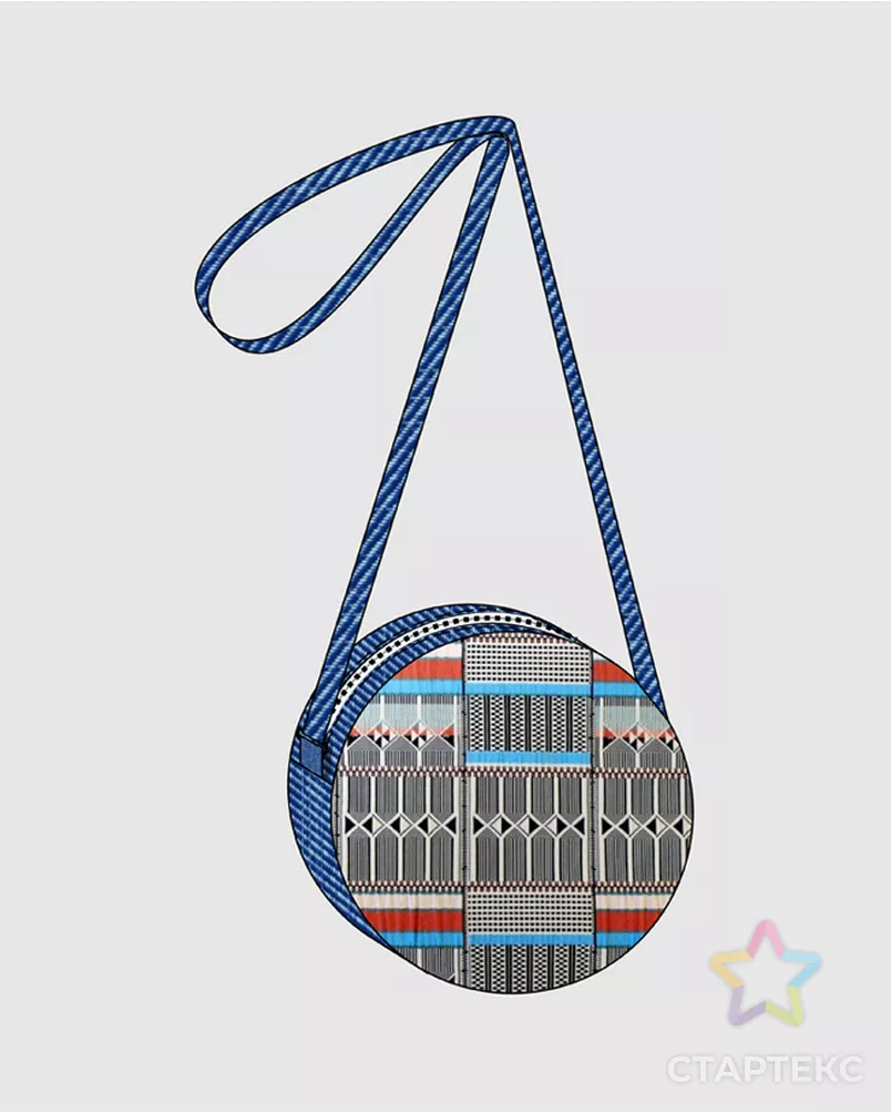 Выкройка: сумка-таблетка арт. ВКК-2663-2-ВП0426 - рис. 1