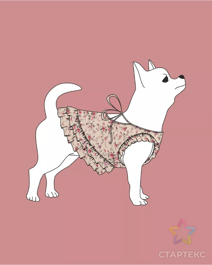 Выкройка: платье P-08-1002 арт. ВКК-2706-10-ВП0465 - рис. 1