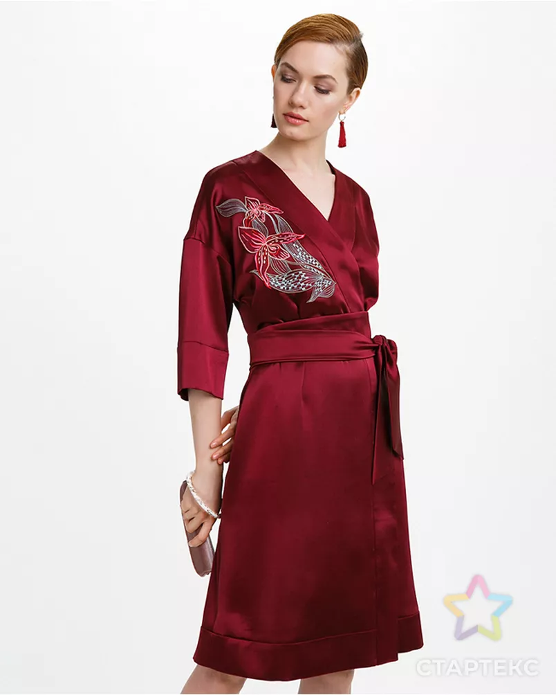 Выкройка: платье–кимоно №383 арт. ВКК-2297-7-В00239 - рис. 1
