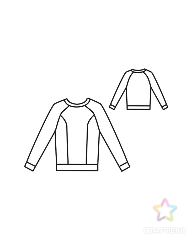 Выкройка: блуза Т-1913 арт. ВКК-2311-15-ВП0101 1