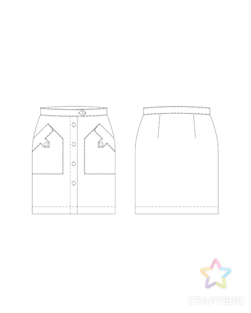Выкройка: юбка «Женева» арт. ВКК-2850-9-ВП0527 2