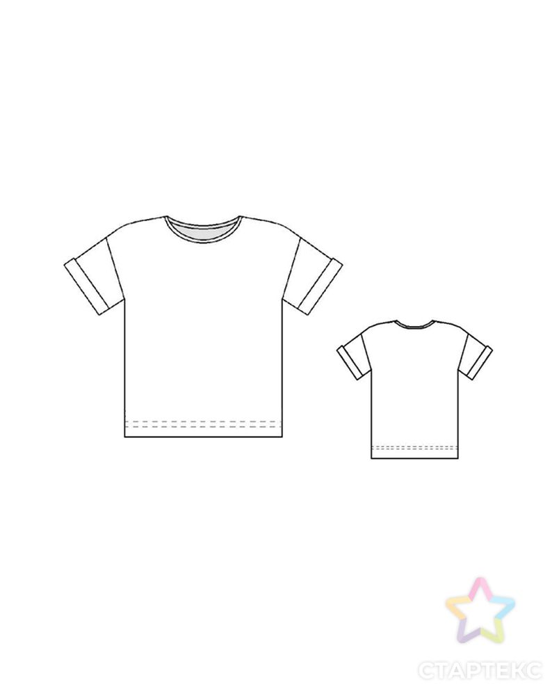 Выкройка: футболка детская арт. ВКК-2700-16-ВП0459