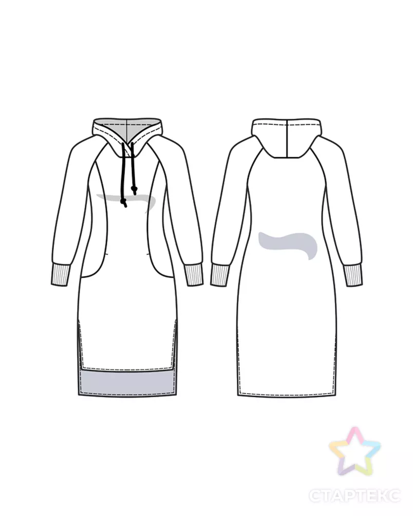 Выкройка: платье SST–001 арт. ВКК-2376-10-ВП0152 - рис. 2