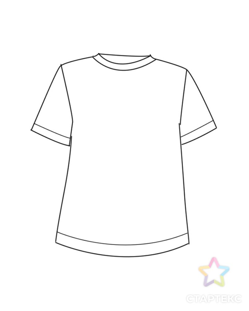 Выкройка: женская футболка № 8 арт. ВКК-2729-1-ВП0488 4