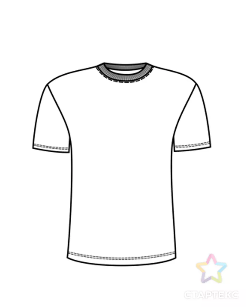 Выкройка: футболка с воротником/с V-горловиной арт. ВКК-2699-11-ВП0458 4