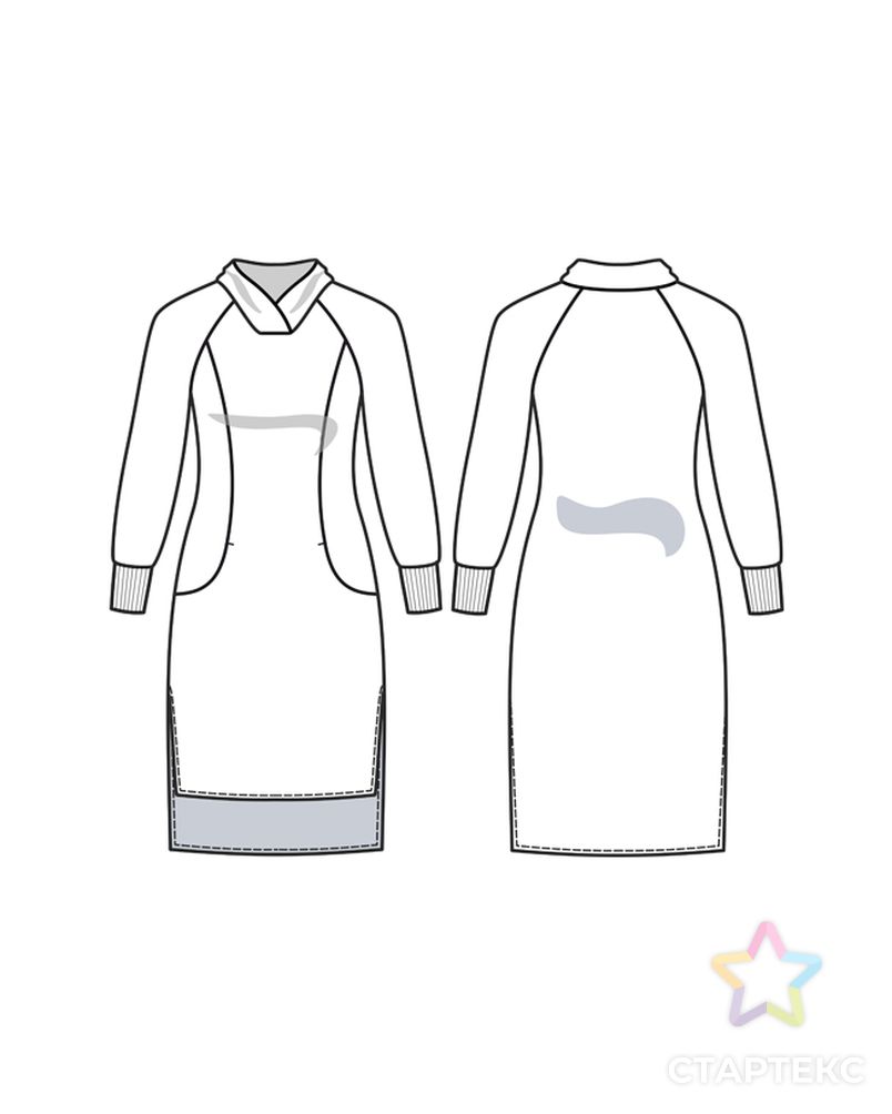 Выкройка: платье SST–001 арт. ВКК-2376-10-ВП0152 3