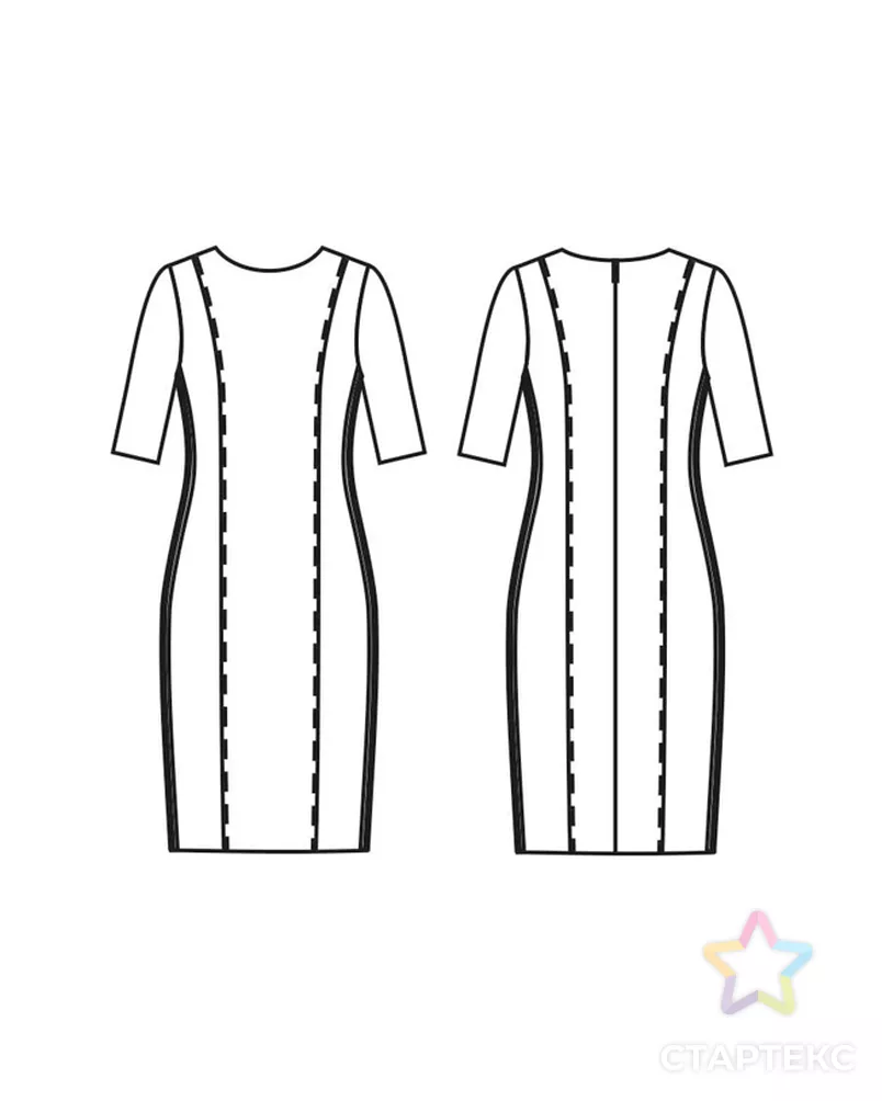 Выкройка: платье № 373 арт. ВКК-2286-8-В00229 - рис. 3