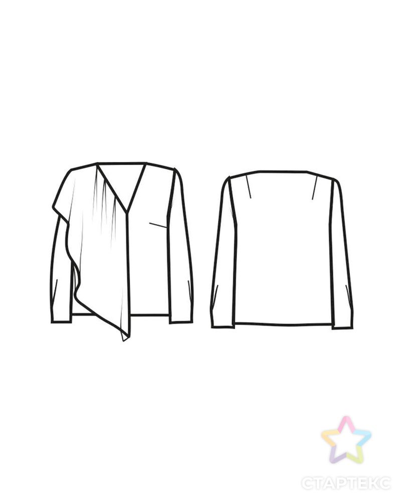 Выкройка: блузка № 404 арт. ВКК-2422-10-ВП0188