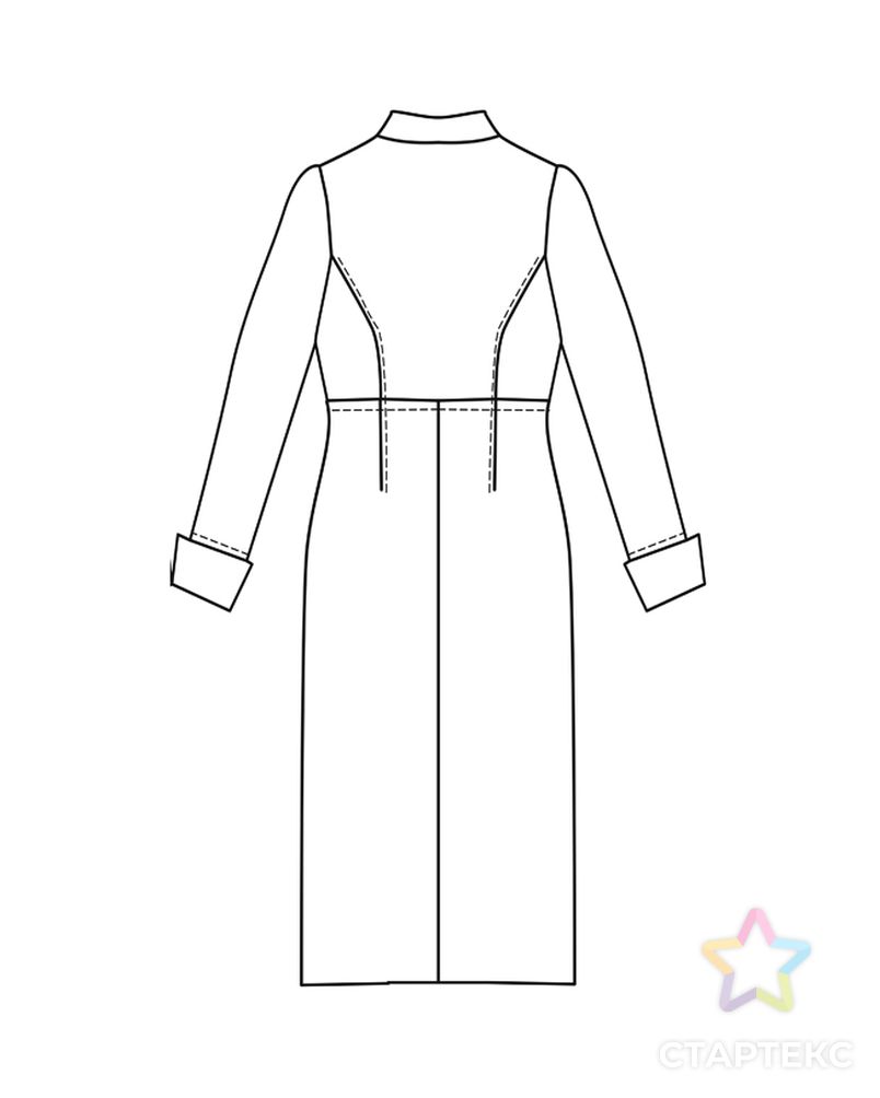 Выкройка: платье с разрезом арт. ВКК-2323-7-ВП0113 3