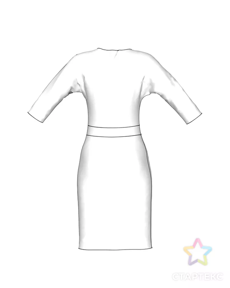 Выкройка платья W_012 арт. ВКК-2188-40-ВП0060 - рис. 4