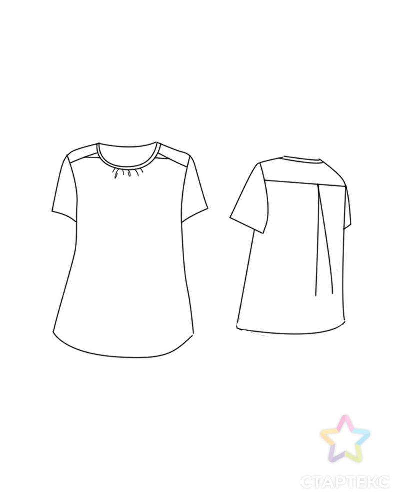 Выкройка: женская блуза арт. ВКК-2718-1-ВП0479