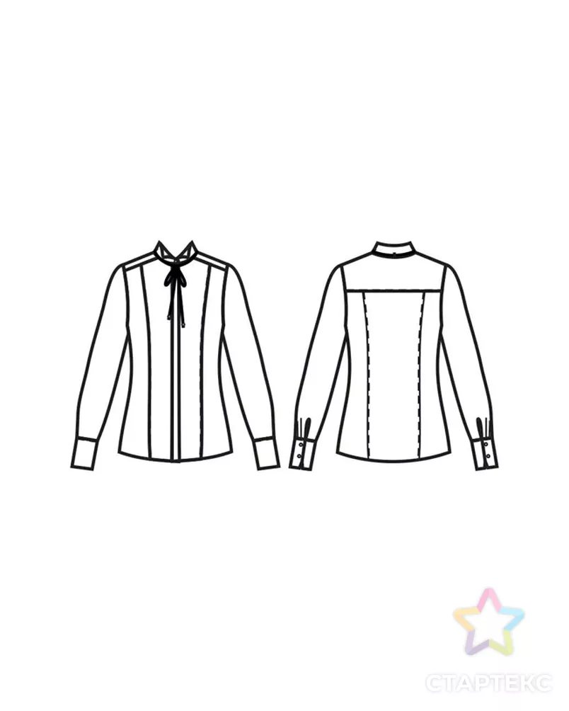 Выкройка: рубашка № 420 арт. ВКК-2438-8-ВП0203 - рис. 4