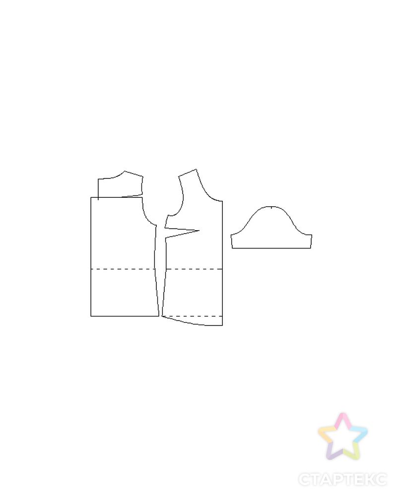 Выкройка: женская блуза № 5 арт. ВКК-2722-1-ВП0482
