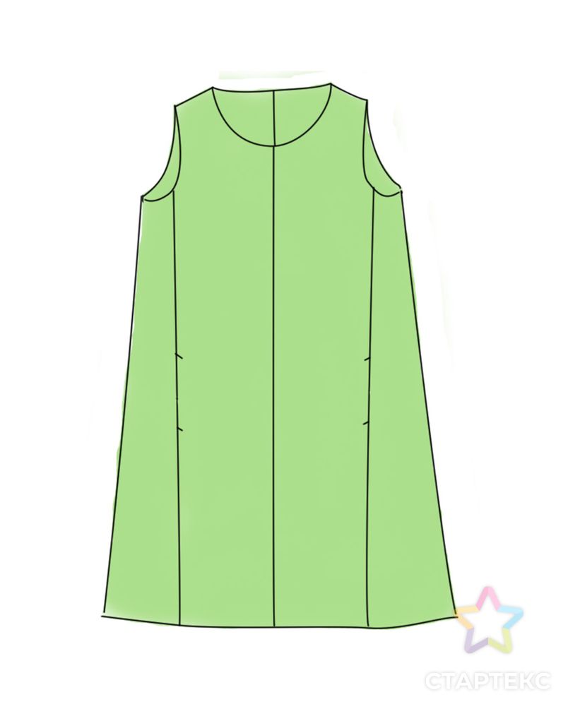Выкройка: летнее платье № 17 арт. ВКК-2828-6-ВП0507 5