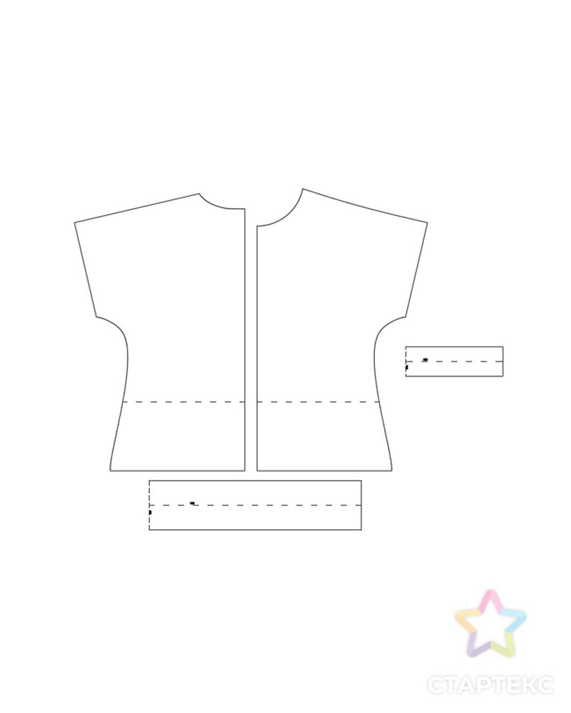 Выкройка: женская блуза № 4 арт. ВКК-2723-3-ВП0483
