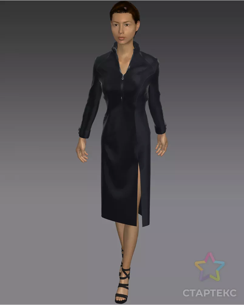 Выкройка: платье с разрезом арт. ВКК-2323-10-ВП0113 - рис. 5