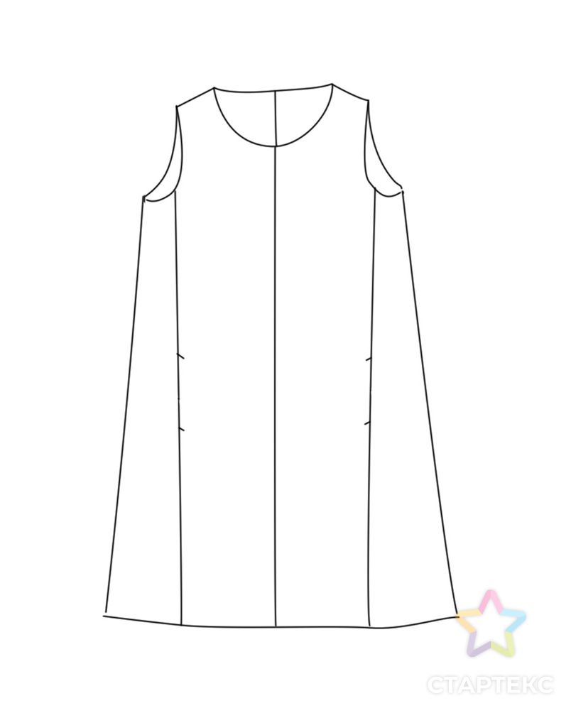 Выкройка: летнее платье № 17 арт. ВКК-2828-13-ВП0507 6