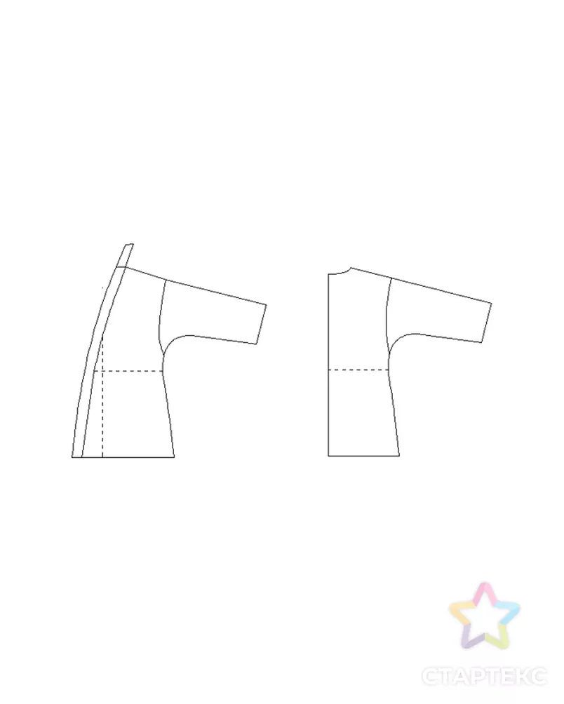 Выкройка: женский халат-кимоно № 13 арт. ВКК-2734-1-ВП0493 - рис. 7