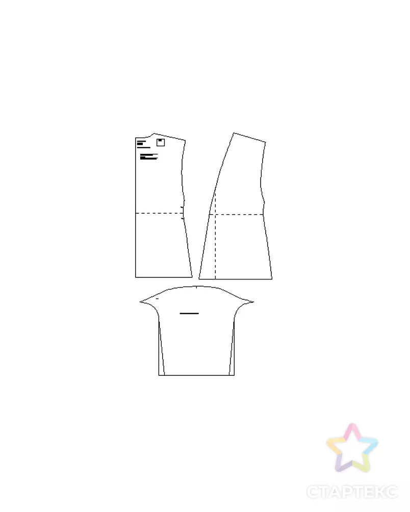 Выкройка: женский халат-кимоно № 13 арт. ВКК-2734-1-ВП0493 - рис. 8
