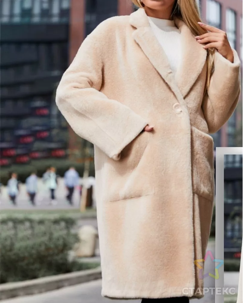 Выкройка: пальто меховое укороченное_123 арт. ВКК-4158-7-ВП1052 - рис. 1