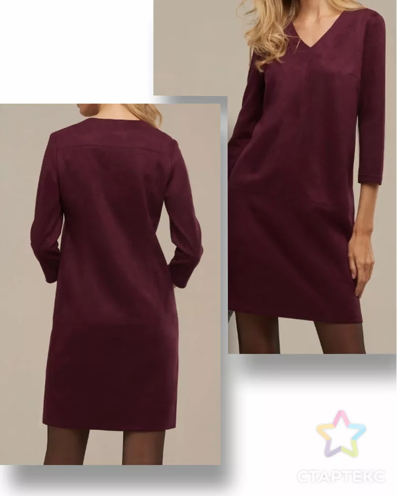 Выкройка: платье трикотажное прямое_110 арт. ВКК-4126-7-ВП1020 - рис. 1