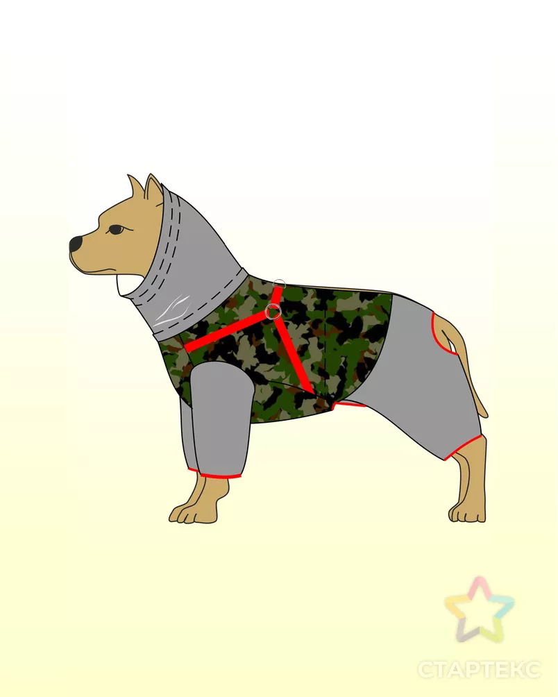 Выкройка: комбинезон (на мальчика) Р-30-1001 арт. ВКК-4123-16-ВП1017 - рис. 1