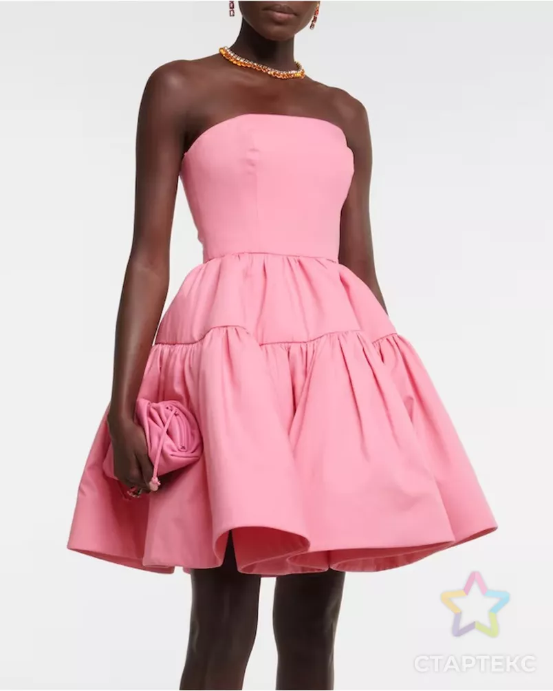 Выкройка: платье с пышной ярусной юбкой №141 арт. ВКК-5206-19-ВП1812 - рис. 1