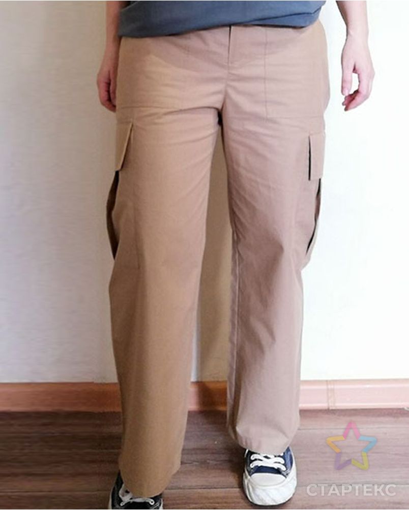 Выкройка: женские прямые брюки карго F032 арт. ВКК-4262-8-ВП1161 1