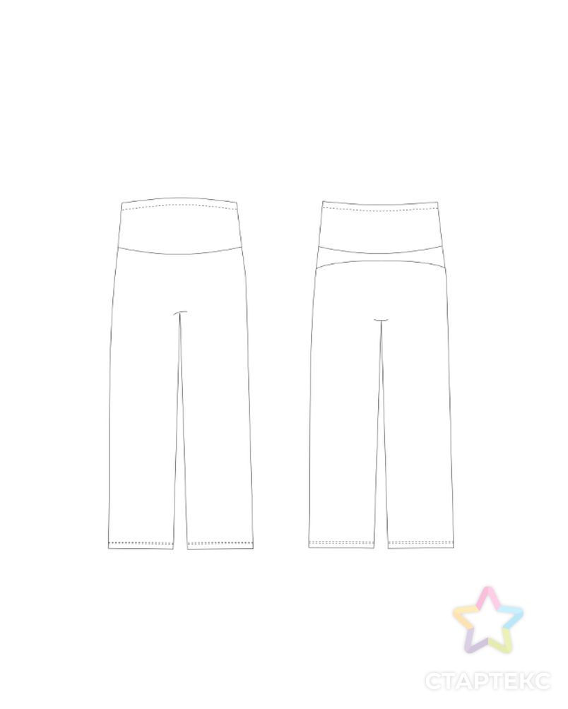 Выкройка: утепленные брюки для беременных_57 арт. ВКК-4691-9-ВП1416 3