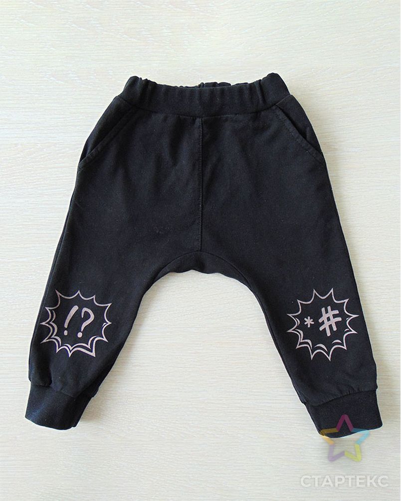Выкройка: трикотажные штаны с ластовицей для девочек Д-17 арт. ВКК-4022-2-ВП0924 1
