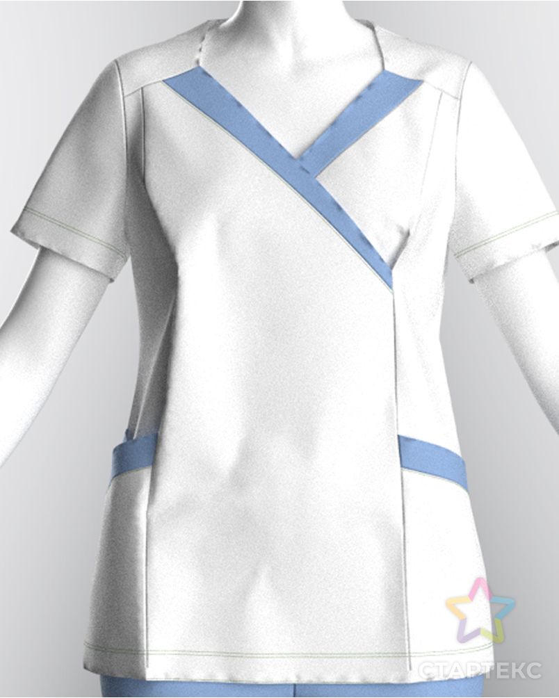 Выкройка: медицинская блуза «Галя» арт. ВКК-3016-12-ВП0692 1