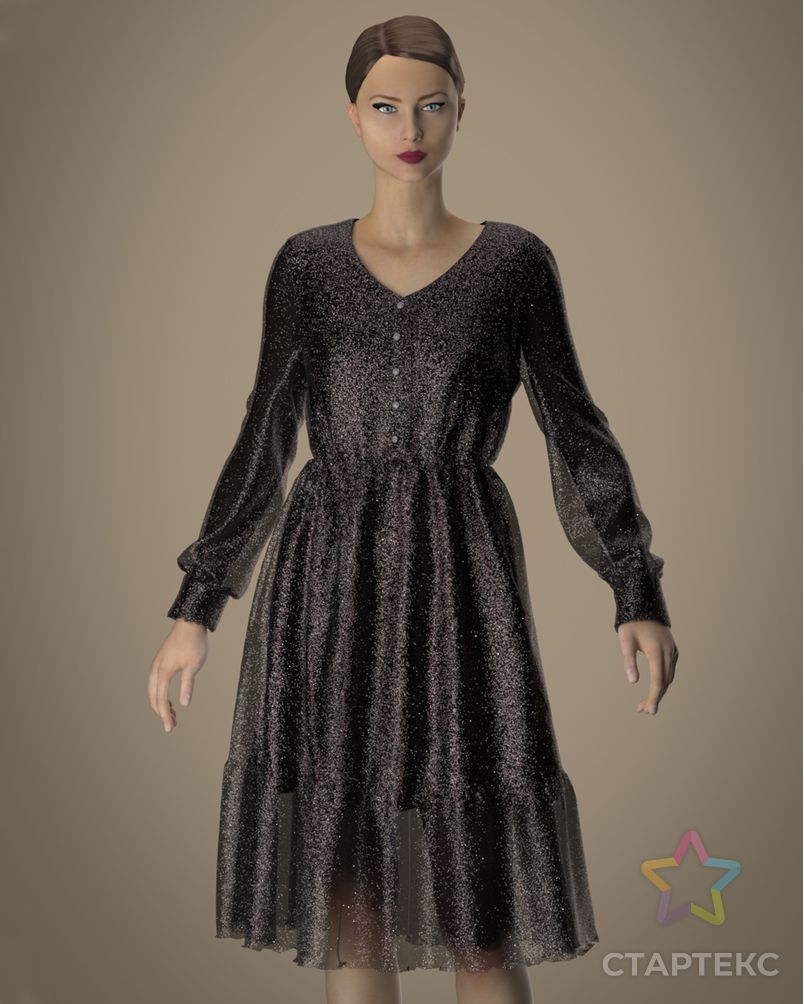 Выкройка: платье «Эмма» арт. ВКК-2898-10-ВП0577 1