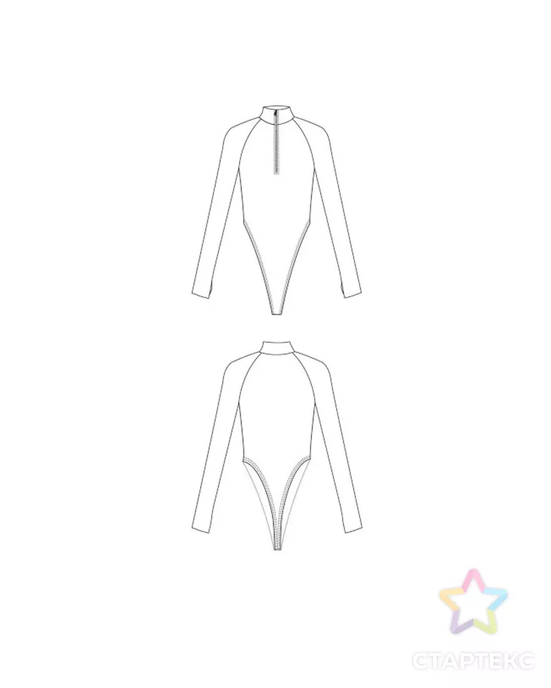Выкройка: боди_21 арт. ВКК-4529-1-ВП1334 - рис. 4