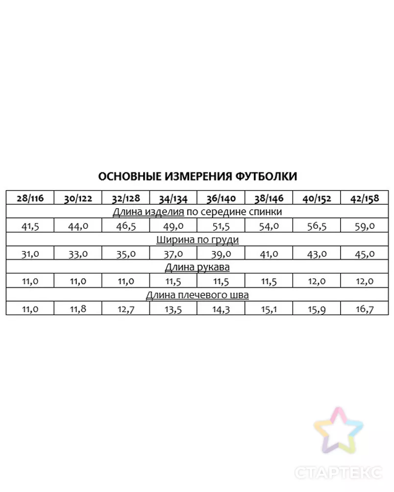 Выкройка: футболка детская_226 арт. ВКК-4376-2-ВП1274 - рис. 2