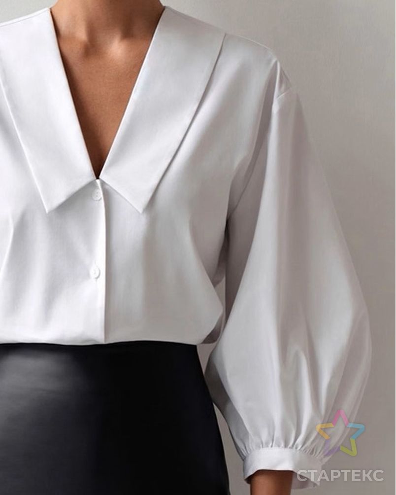Выкройка: блуза с объемными рукавами арт. ВКК-4143-7-ВП1037 1