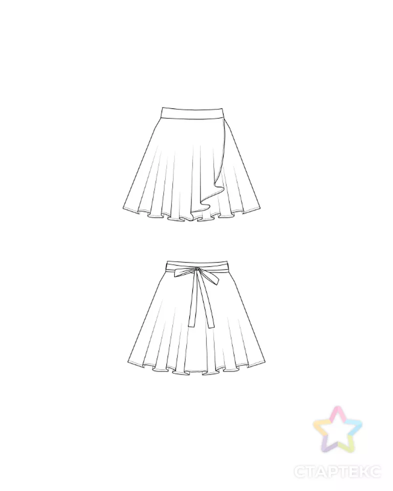 Выкройка: юбка_43 арт. ВКК-5007-1-ВП1636 - рис. 3