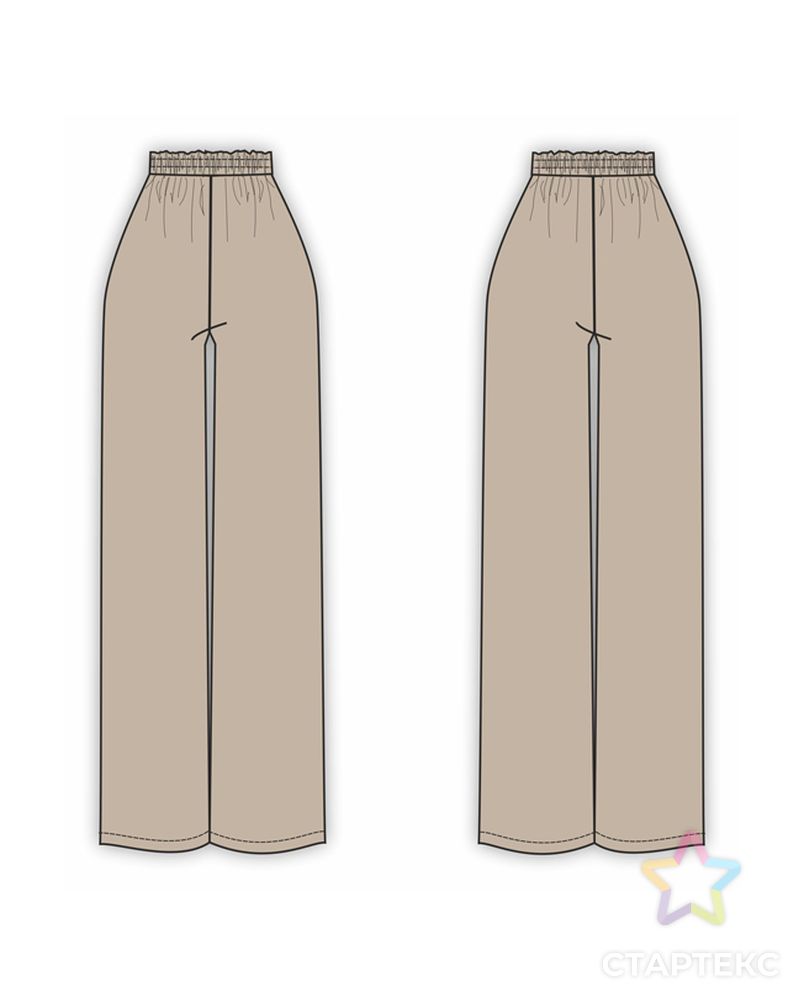 Выкройка: брюки летние на резинке_203 арт. ВКК-4310-7-ВП1201 2