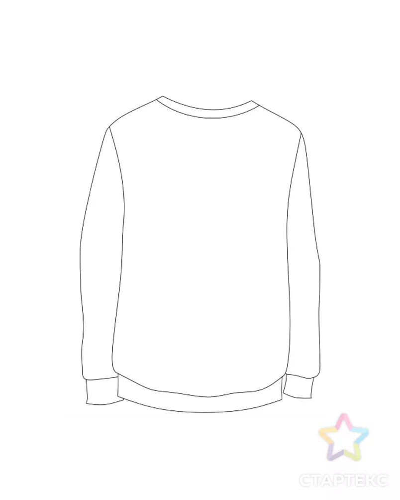 Выкройка: базовый свитшот_ ES-83 арт. ВКК-4688-4-ВП1409 - рис. 2