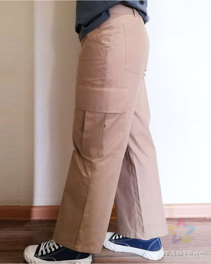 Выкройка: женские прямые брюки карго F032 арт. ВКК-4262-1-ВП1161 2