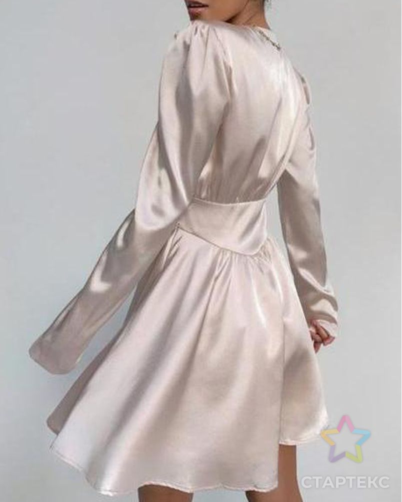Выкройка: платье нарядное с объемными плечами арт. ВКК-2902-9-ВП0581 2