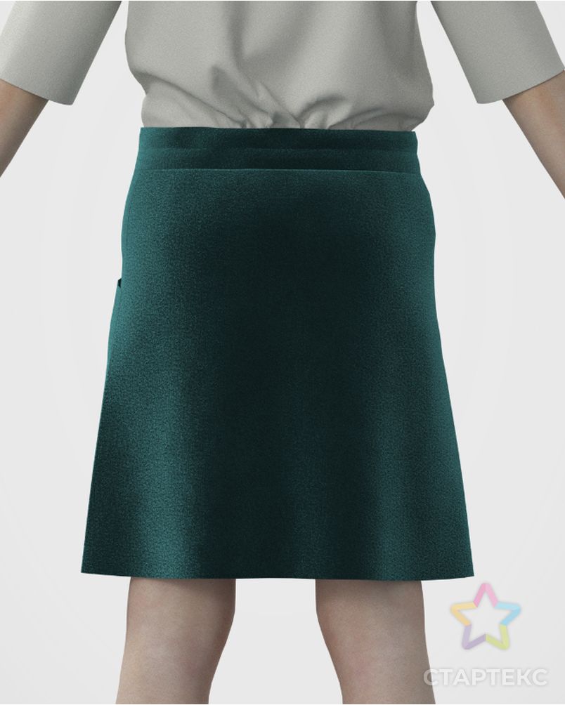 Выкройка: юбка с карманами арт. ВКК-4686-14-ВП1404 2