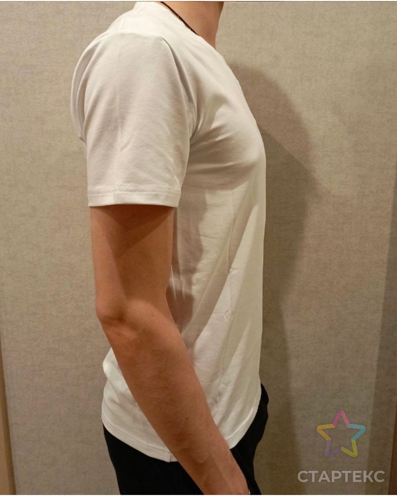 Выкройка: мужская футболка с V образным вырезом арт. ВКК-4553-1-ВП1352 2