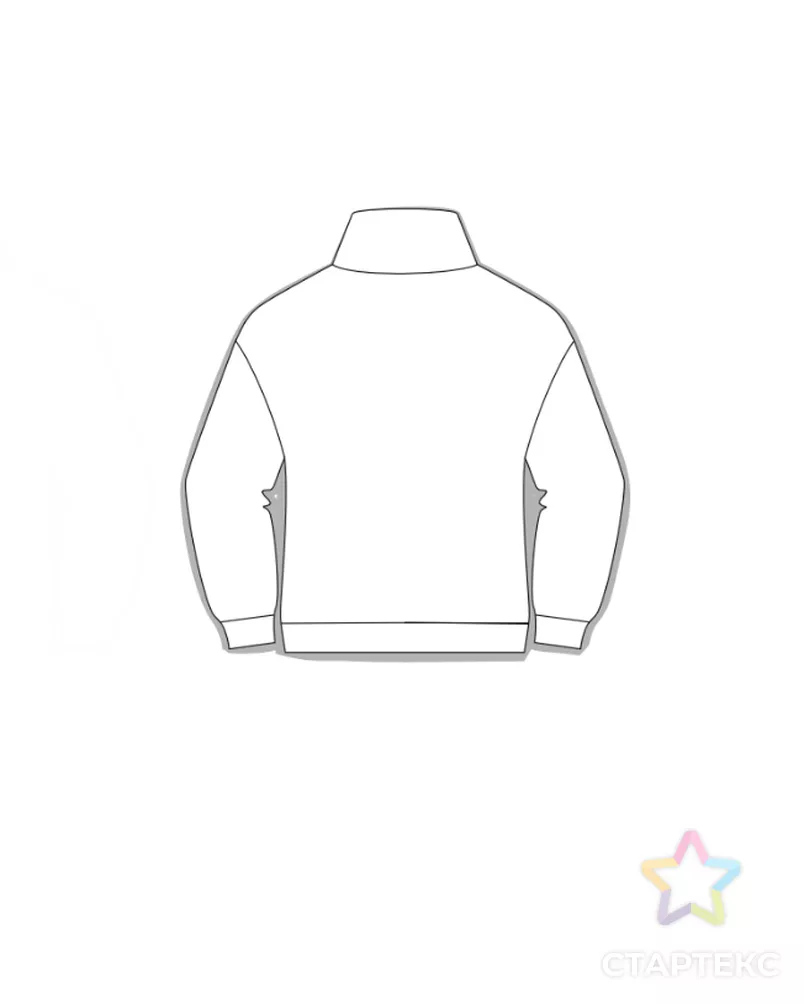 Выкройка: толстовка с карманами_DET92 арт. ВКК-4743-14-ВП1463 - рис. 2