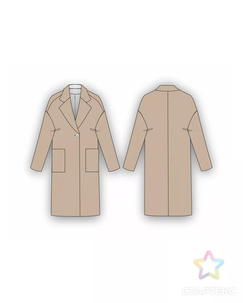 Выкройка: пальто меховое укороченное_123 арт. ВКК-4158-7-ВП1052 - рис. 3